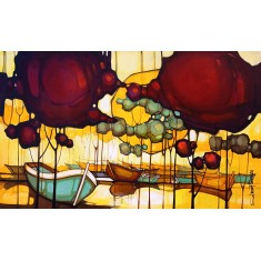 Salman Farooqi, 36 x 60 Inch, Acrylic on Canvas, Landscape Painting, AC-SF-677 Salman Farooqi, 36 x 60 Inch, Acrylic on Canvas, Landscape Painting, AC-SF-677